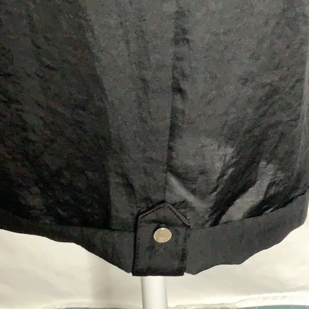 H&M Sleeveless Black Satin Romper Size 8